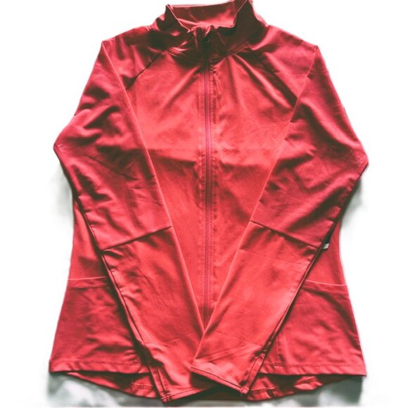 daisy fuentes Ladies Fit Athletic Top Large Full Zip Sheer Shoulders Back NWT - Picture 4 of 11